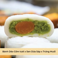 Bánh Trung Thu Dẻo Cốm Tươi Sen Dừa Sáp Trứng Muối | SONA FUSION